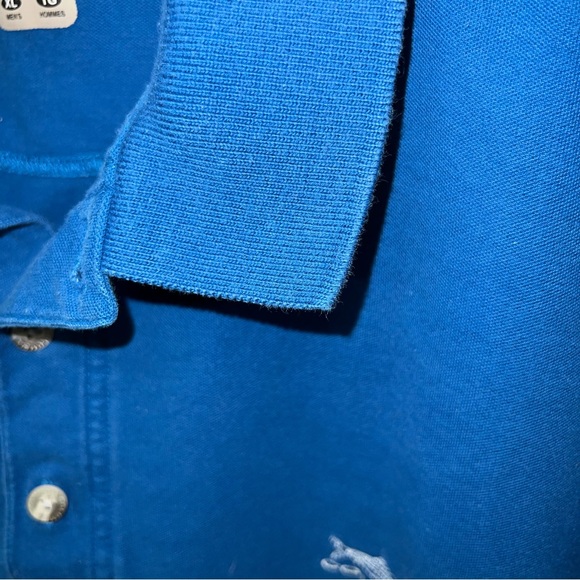 Columbia Button Up Adult XL Mens Blue Short Sleeve 100% Cotton Polo - Picture 11 of 16